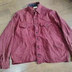 ヴィンテージ古着 エルエルビーン USA ネルシャツ 赤 L