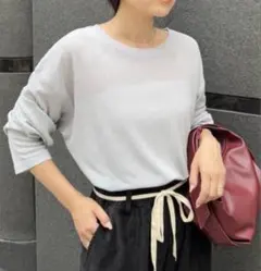 【CIAOPANIC TYPY】 サイドスリットシアートップス　　 グレー