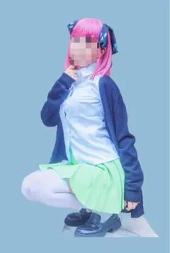 【翌日発送可能】五等分の花嫁　二乃　四葉　コスプレ衣装+ウィッグセット