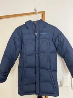 Columbia ネイビー ダウンコート フード付き