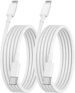 ❤️新品❤️USB充電データ線、2本セット、1m、ホワイト