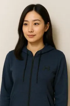 UNDER ARMOUR ネイビー フルジップパーカー MD