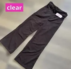clear クリア コーデュロイパンツ ベルト付 ✨️新品✨️ Ｓサイズ ブラウン