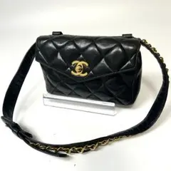 CHANEL シャネル　マトラッセウエストポーチ　ボディバッグ CHANEL - CHANEL シャネル マトラッセ ボディバッグ ウエスト