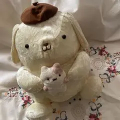 サンリオ　ポムポムプリン　ぬいぐるみ　レトロ　 初期　マフィン