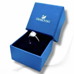 【未使用級】スワロフスキー SWAROVSKI 大粒クリスタルリング 9号