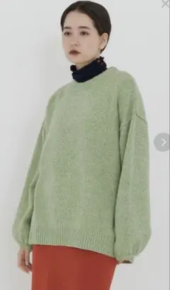 ニット ボリュームスリーブ