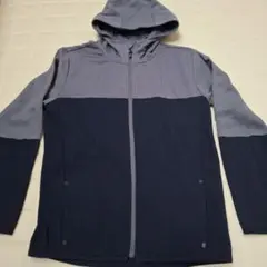【GapFit】キッズ　フード付きパーカー　160 ネイビー/グレー