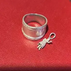 シルバーリングとハワイアンチャームセット　925