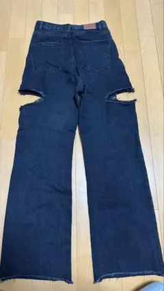 Chico ダメージストレートデニム