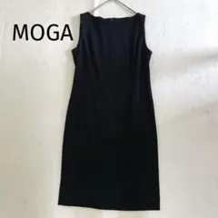 MOGA＊モガ＊ノースリーブワンピース　ひざ丈　ブラック　日本製　Lのサムネイル