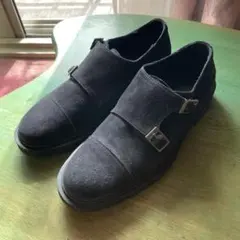 Lardini ブラックスウェード ダブルモンクストラップ シューズ EU40のサムネイル