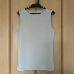 UNIQLO クレープジャージーノースリーブT(L)