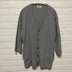 tk. TAKEO KIKUCHI グレー 七分袖カーディガン メンズLサイズのサムネイル