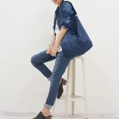【美品】ストレッチ　スキニーデニム/ M AvanLily ブルーデニム　Y2K