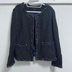 green label relaxing ノーカラーフリンジジャケット