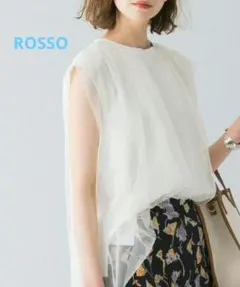 【上品】URBAN RESEARCH ROSSO　メッシュレイヤードカットソー