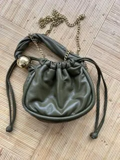 ゴールドボール バケットバック　ショルダーバック　ザラ