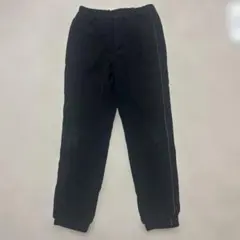 ブラック ロングパンツ サイドライン入り