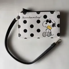 【匿名配送】スヌーピー ドット柄 コインケース　パスケース付きカードケース