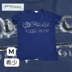 【363】【希少】DIESEL ネイビー Tシャツ Mサイズ