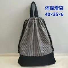 体操着袋 少し大きめ40×35×6 ハンドメイドNo.73