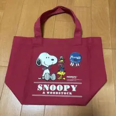 スヌーピー＆ウッドストック トートバッグ ミニトート 平成レトロ