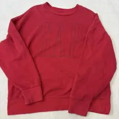 GAP ロゴ入り トレーナー Lサイズ レッド (値下げ可能）