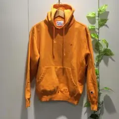 チャンピオン オレンジパーカー メンズLサイズ