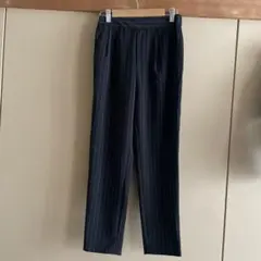 GU ストライプスラックス ネイビー S
