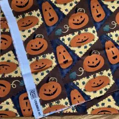 デビーマム　ハロウィン生地　ジャック・オー・ランタン