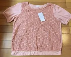4415 シャツ　ピンク　レースのサムネイル