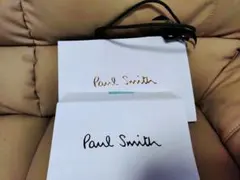 Paul Smith 紙袋 ホワイト チェック柄 内袋付き
