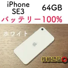 iPhoneSE3 本体 ホワイト 64GB SIMフリー
