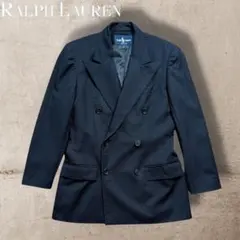 USA製 ラルフローレン 紺ブレ ダブル テーラードジャケット ウール100%4
