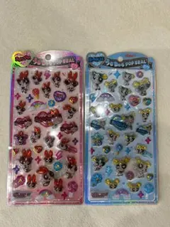 【国内正規品】パワーパフガールズ　うるちゅるシール　2枚セット　パワパフ