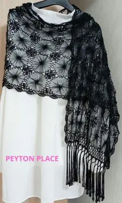 匿名配送　レースショール　ストール　PEYTON PLACE