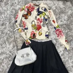 ドルチェ＆ガッバーナ　シースルー　シルク混　カーディガン　38　イタリア製 DOLCE&GABBANA - ドルチェ＆ガッバーナ シースルー シルク混