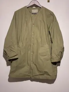 nest Robe ノーカラージャケット オリーブ