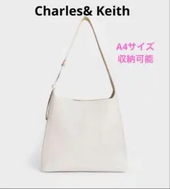 チャールズアンドキース ショルダーバッグ エドナ　クリーム