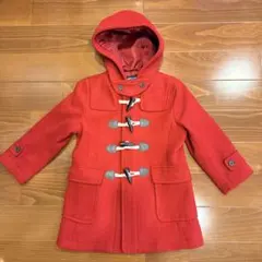 コムサイズム　赤いダッフルコート フード付き　110cm