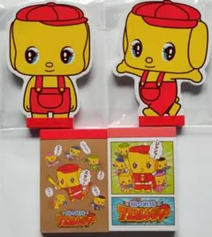 4点セット★フエキくん ダイカットメモ＆フエキレンジャー メモ帳