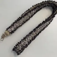 ショルダーストラップ ブラウン　ツイード　春