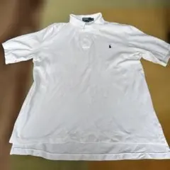 古着　Ralph ホワイト ポロシャツ 大きめ サイズ