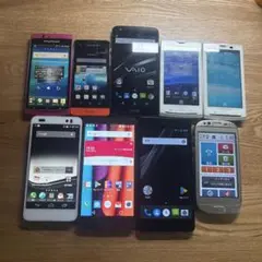 Androidスマホ メーカー色々 9台セット まとめ売り ジャンク 02