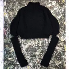 スナイデル-snidel-クロップドハイネック アームウォーマープルオーバー