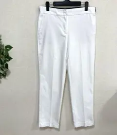 ZARA カジュアルパンツ ストレッチ ウエストゴム ホワイト M