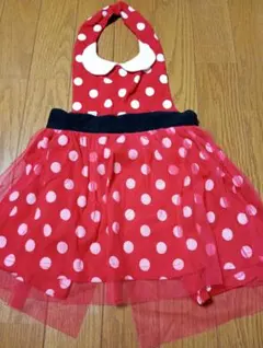 値下げ☆ミニーマウスエプロンドレス　70-80