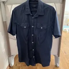 MAN GAS 半袖シャツ ネイビー