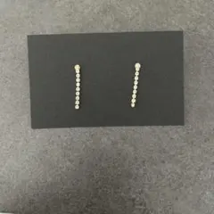 スワロフスキー風クリスタル ドロップピアス